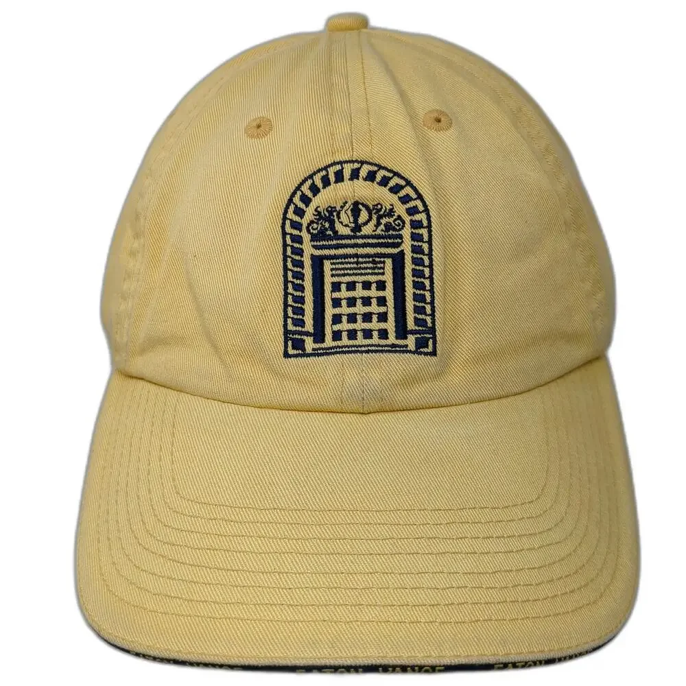 Vitronic Eaton Vance Yellow One Size Baseball Cap Slideback Hat Logo Brim Text